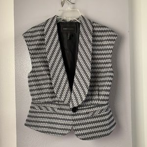BCBG MAXAZRIA Grey & Black Waistcoast